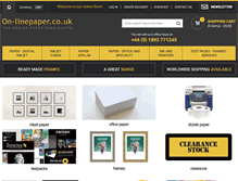 Tablet Screenshot of on-linepaper.co.uk